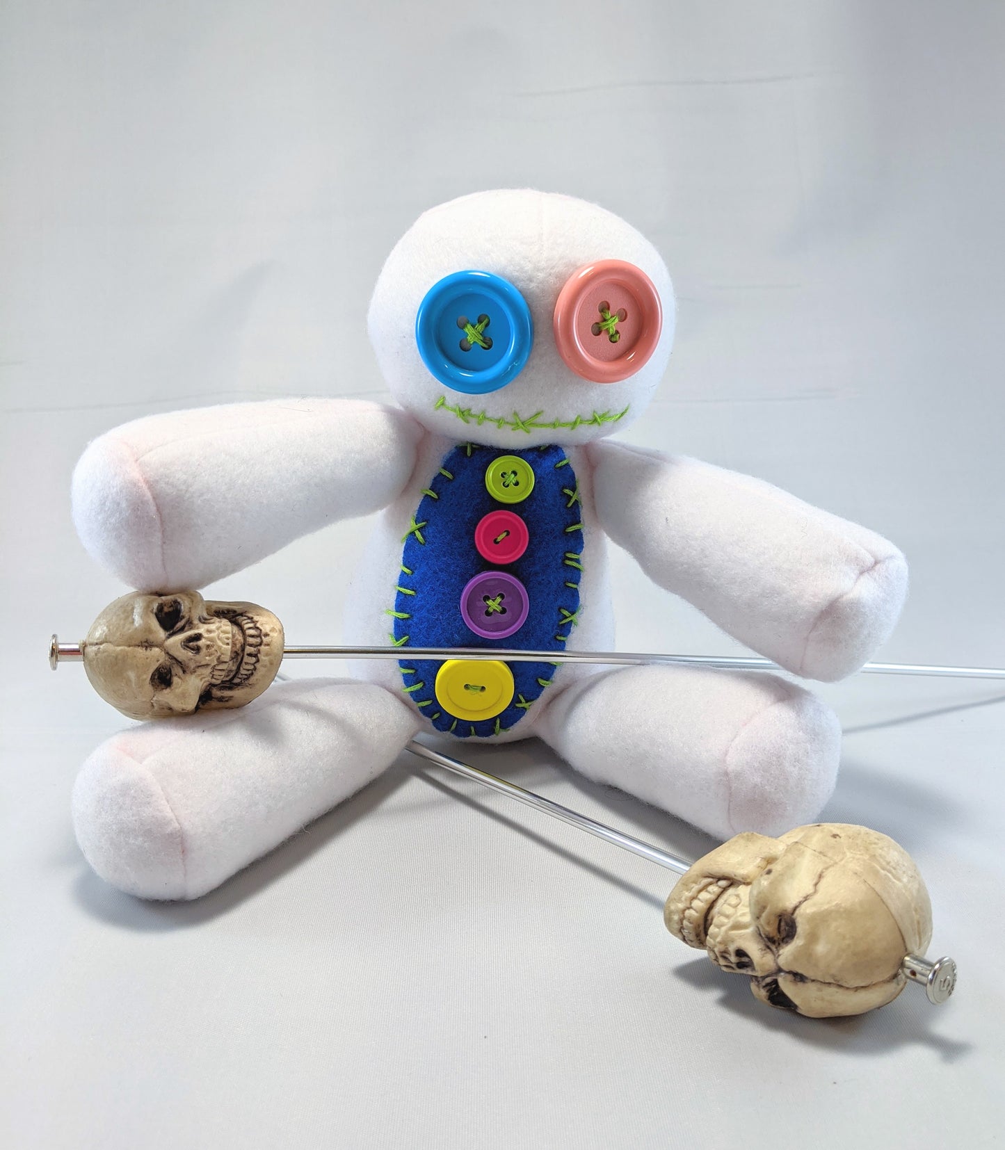 Little White Voodoo Kawaii Plush Doll Creepy Cute Stuffed Animal