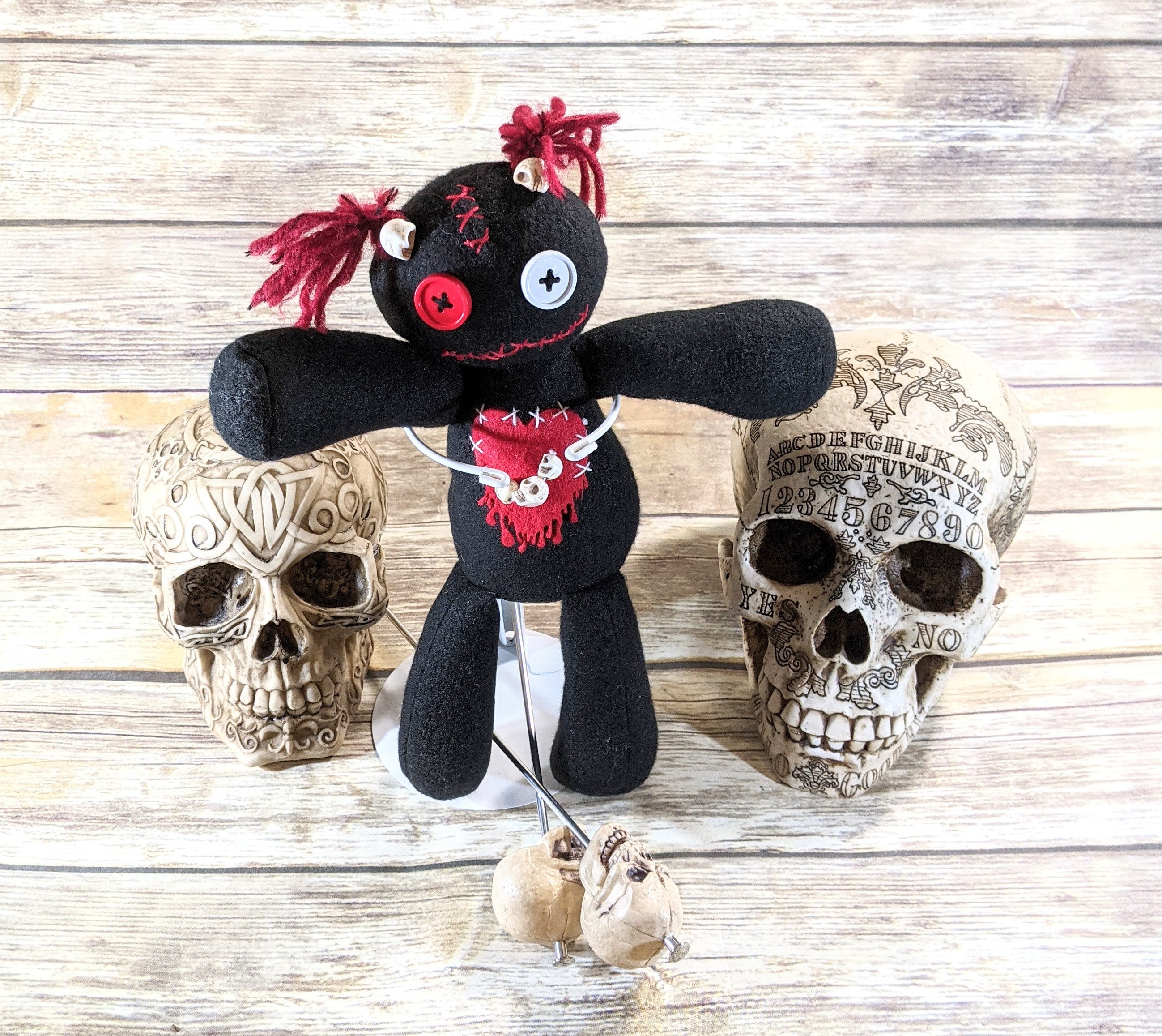 Dodie Monsters Black 2024 handmade ghost plush